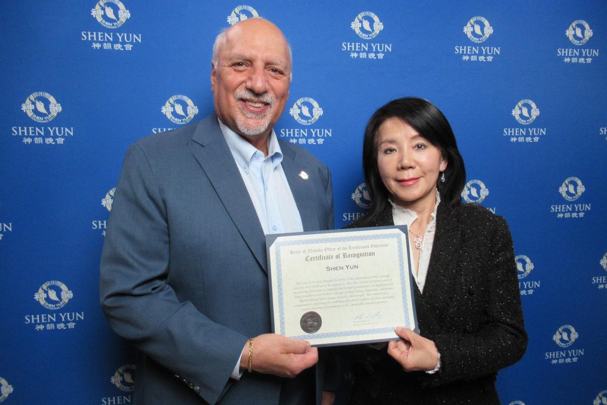 Nevada Lieutenant Governor: Shen Yun Is ‘One of the Best Shows I’ve Ever Seen’