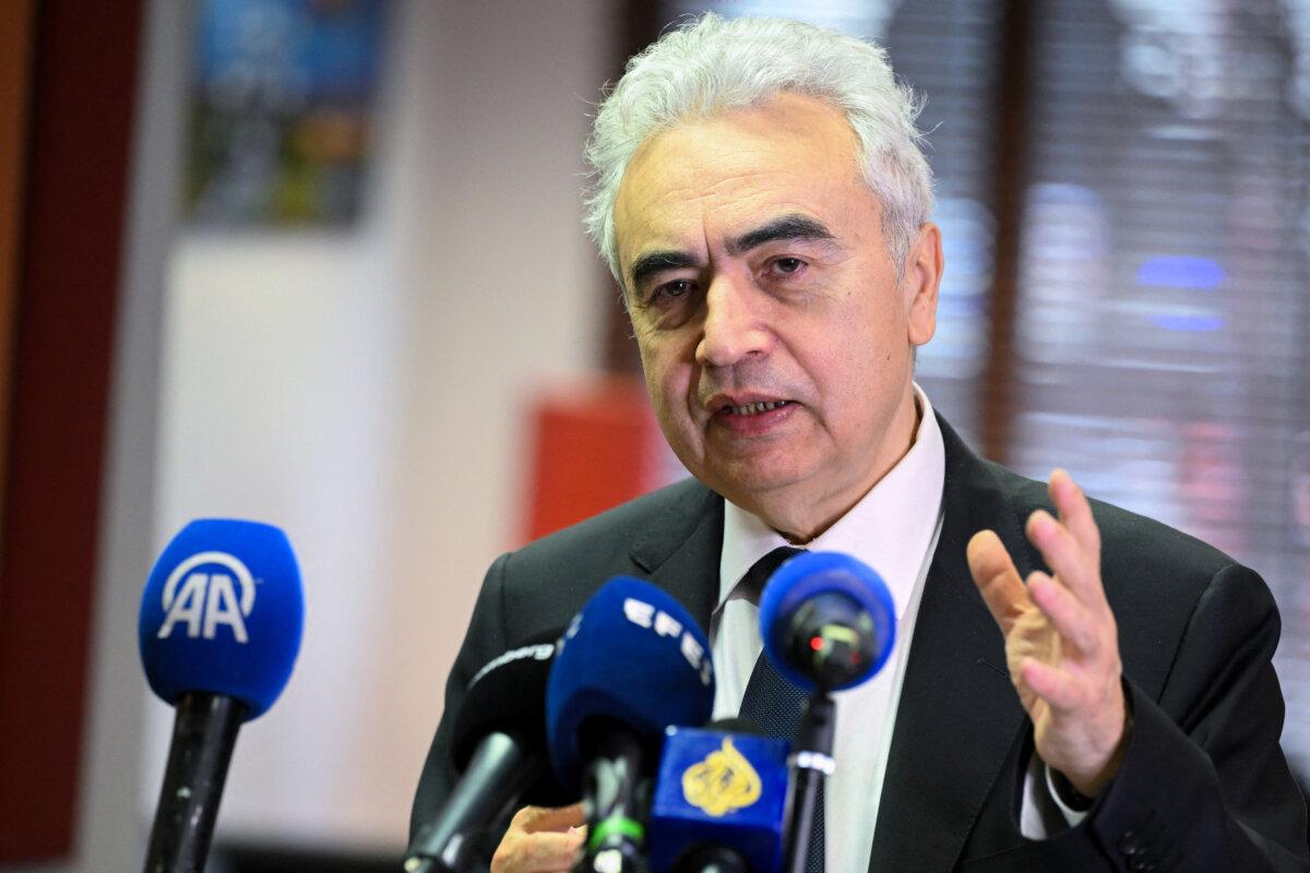 International Energy Agency Executive Director Fatih Birol gives a press conference in Brussels on March 6, 2026. (Nicolas Tucat/AFP via Getty Images)