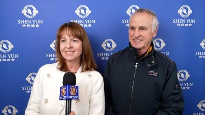 Daniel and Françoise Rodriguez had “stars in their eyes” when they talked about the Shen Yun performance they attended at the Corum in Montpellier on March 4, 2026. (NTD)
