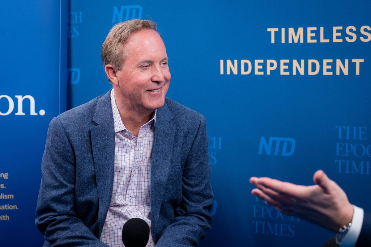 Ken Paxton, attorney general of Texas and candidate for U.S. Senate, in Grapevine, Texas, at the Conservative Political Action Conference on March 28, 2026. (The Epoch Times)