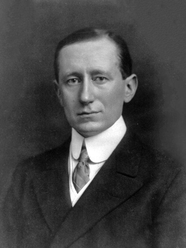 A portrait of Guglielmo Marconi, 1908. (Public Domain)
