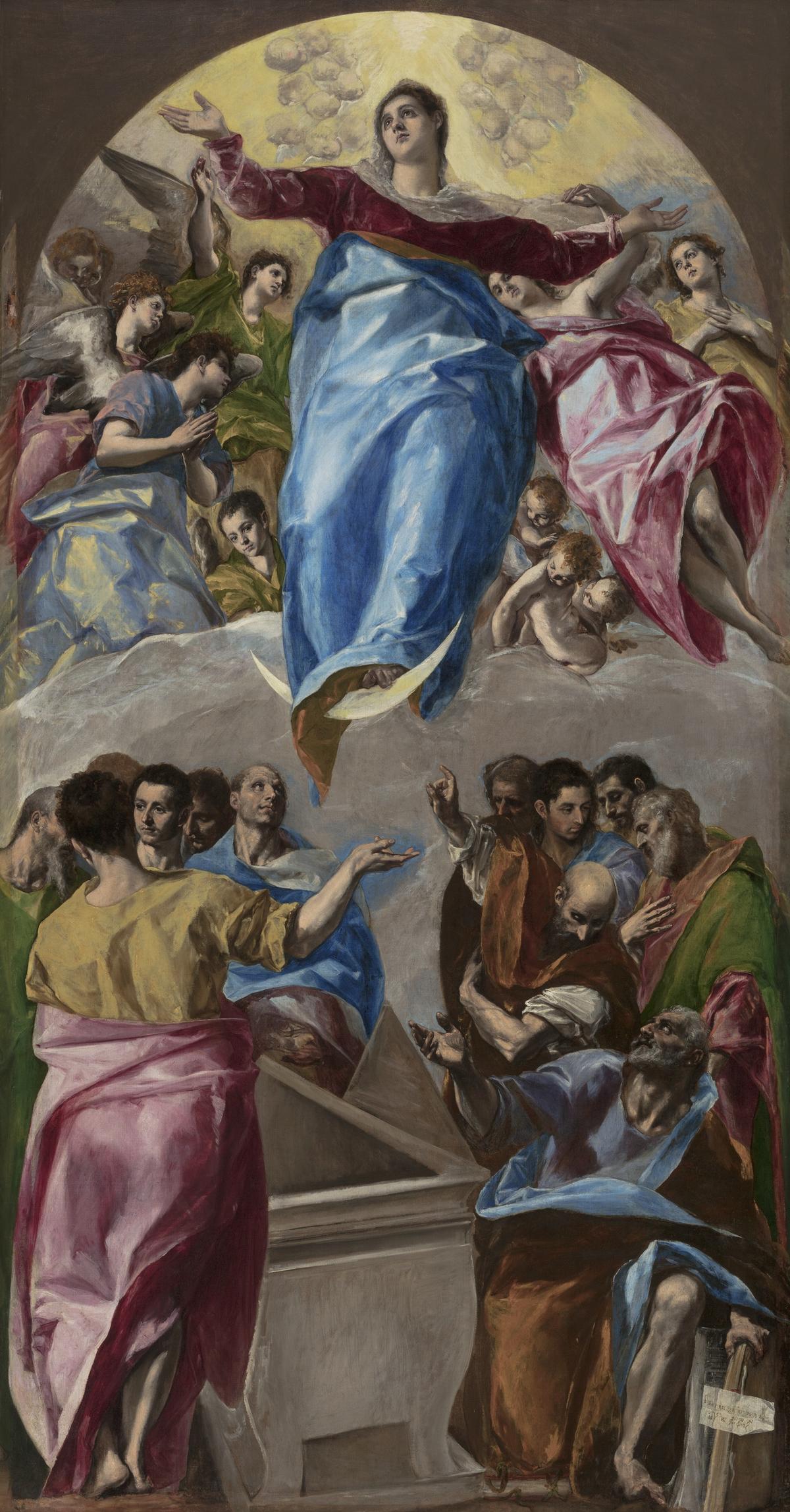 "The Assumption of the Virgin," 1577–1579, by El Greco. Oil on canvas; 158 3/4 inches by 83 7/16 inches. Art Institute of Chicago. (Public Domain)
