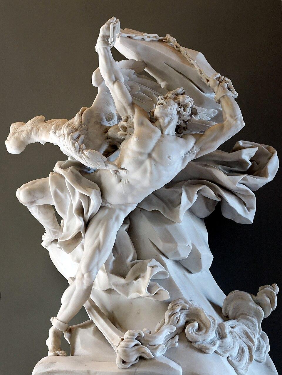 "Prometheus," 1762, by Nicolas-Sébastien Adam. Louvre, Paris. (Public Domain)