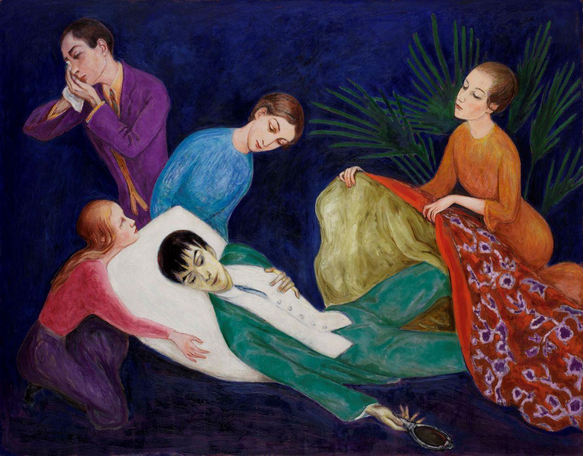 "The Dying Dandy," 1918, by Swedish artist Nils Dardel. (Public Domain)