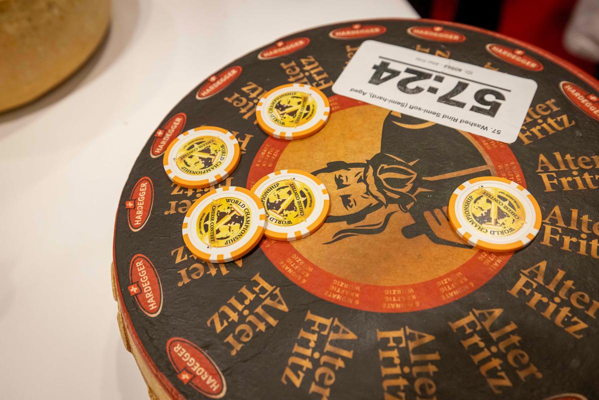 <span style="font-weight: 400;">Alter Fritz made by Hardegger Käse AG in Switzerland earns the second runner-up spot. </span>(Courtesy of Wisconsin Cheese Makers Association)