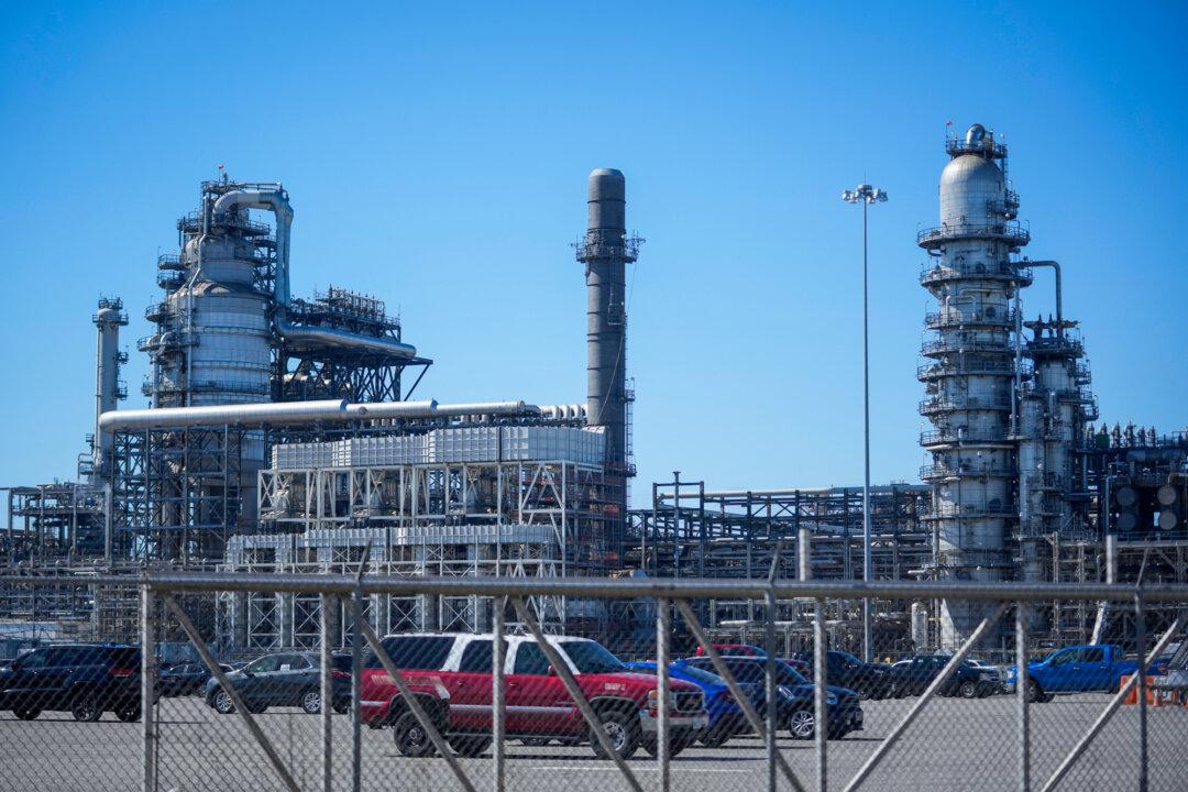 The BP Whiting Refinery in Whiting, Ind., on March 9, 2026. (Erin Hooley/AP Photo)