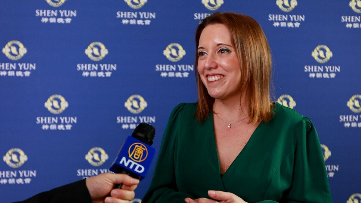 Noelia Ciscar Martinez enjoyed Shen Yun’s evening performance at the Palau de les Arts on March 9, 2026. (NTD)