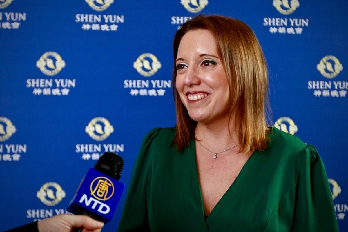 Noelia Ciscar Martinez enjoyed Shen Yun’s evening performance at the Palau de les Arts on March 9, 2026. (NTD)