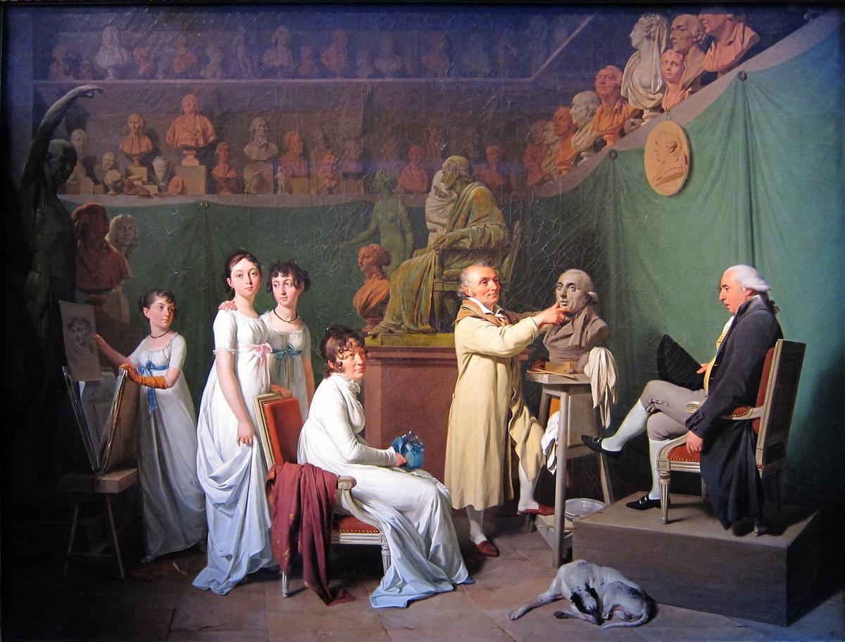 "Houdon's Atelier," circa 1803, by Louis-Léopold Boilly. Oil on canvas. Museum of Decorative Arts. Paris. (Public Domain)
