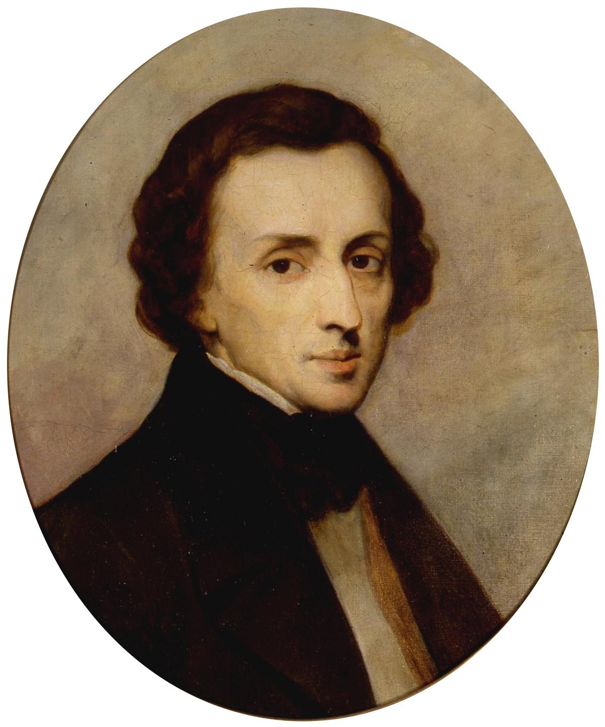 Portrait of Polish composer and pianist Frederic Chopin, 1847, by Ary Scheffer. (Public Domain)