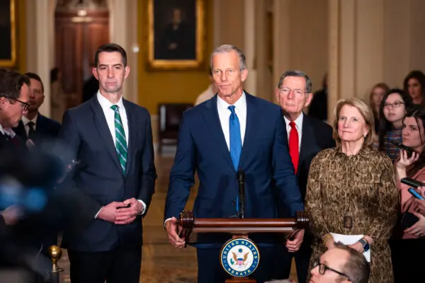 Senate GOP Leaders Speak to Press After Policy Meeting