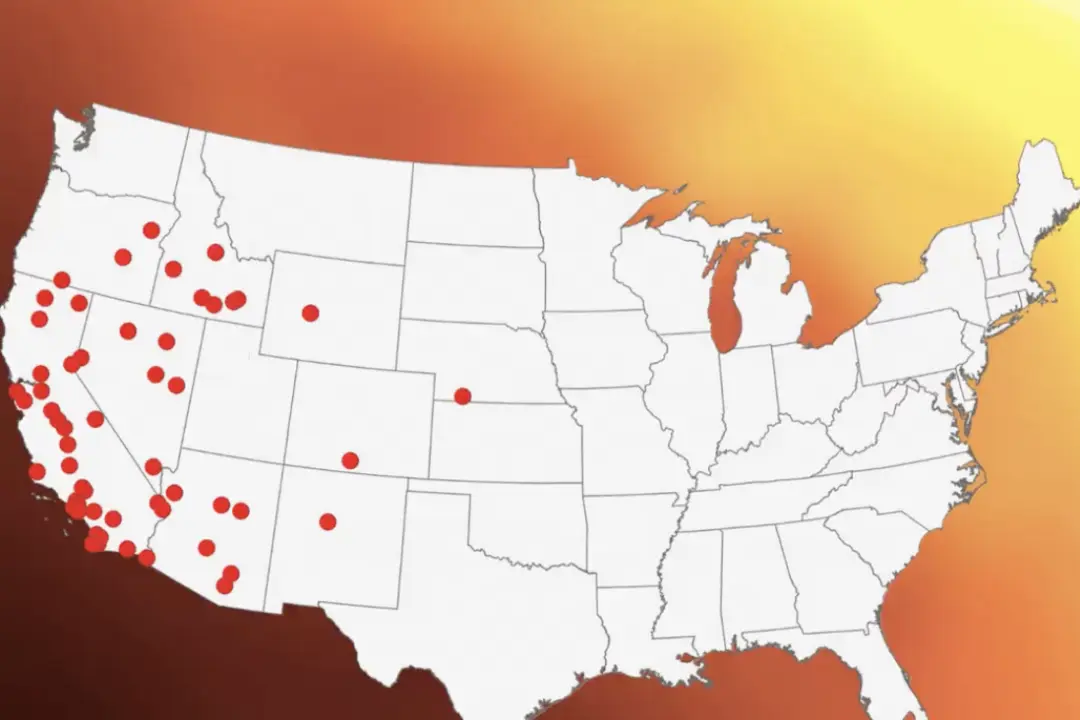 Heat Wave Expands Out West While Freeze Lingers in East, Deep South