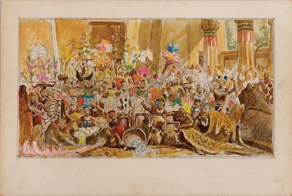 A storyboard for "The Ten Commandments." (Getty Images)