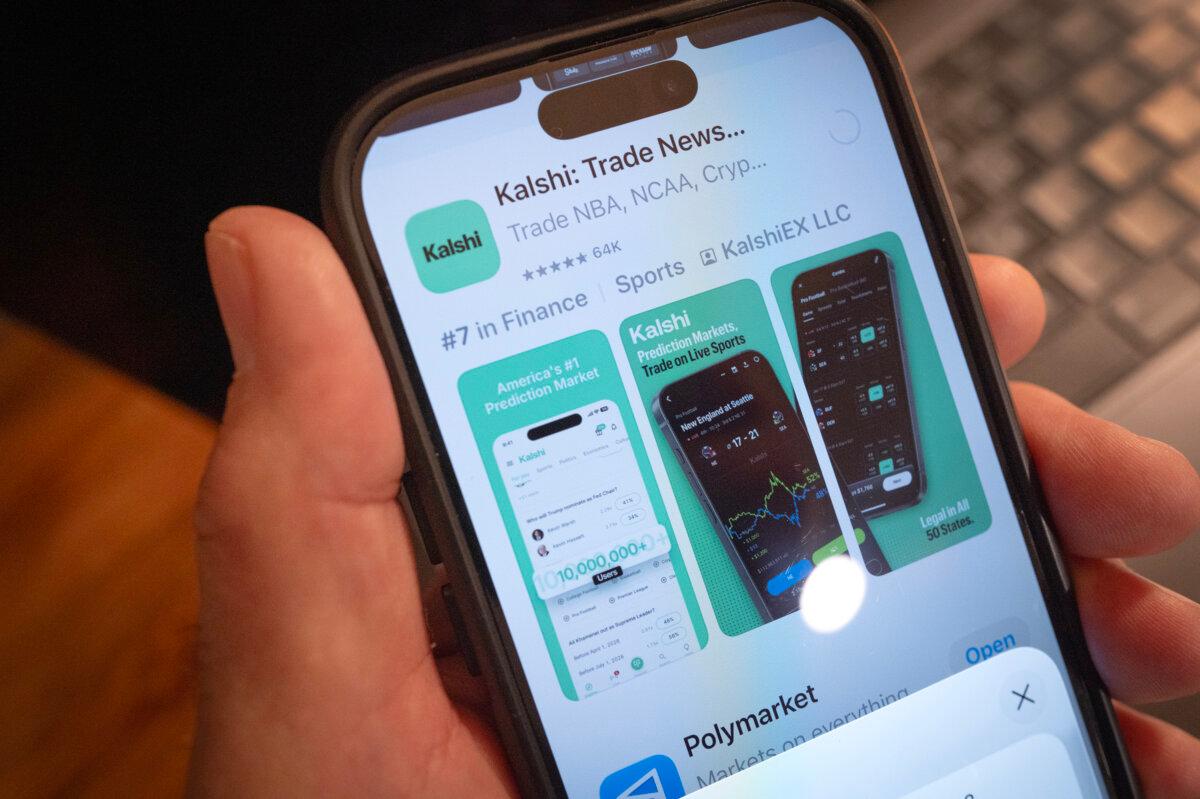 An app for Kalshi is shown in Chicago on Feb. 25, 2026. (Scott Olson/Getty Images)