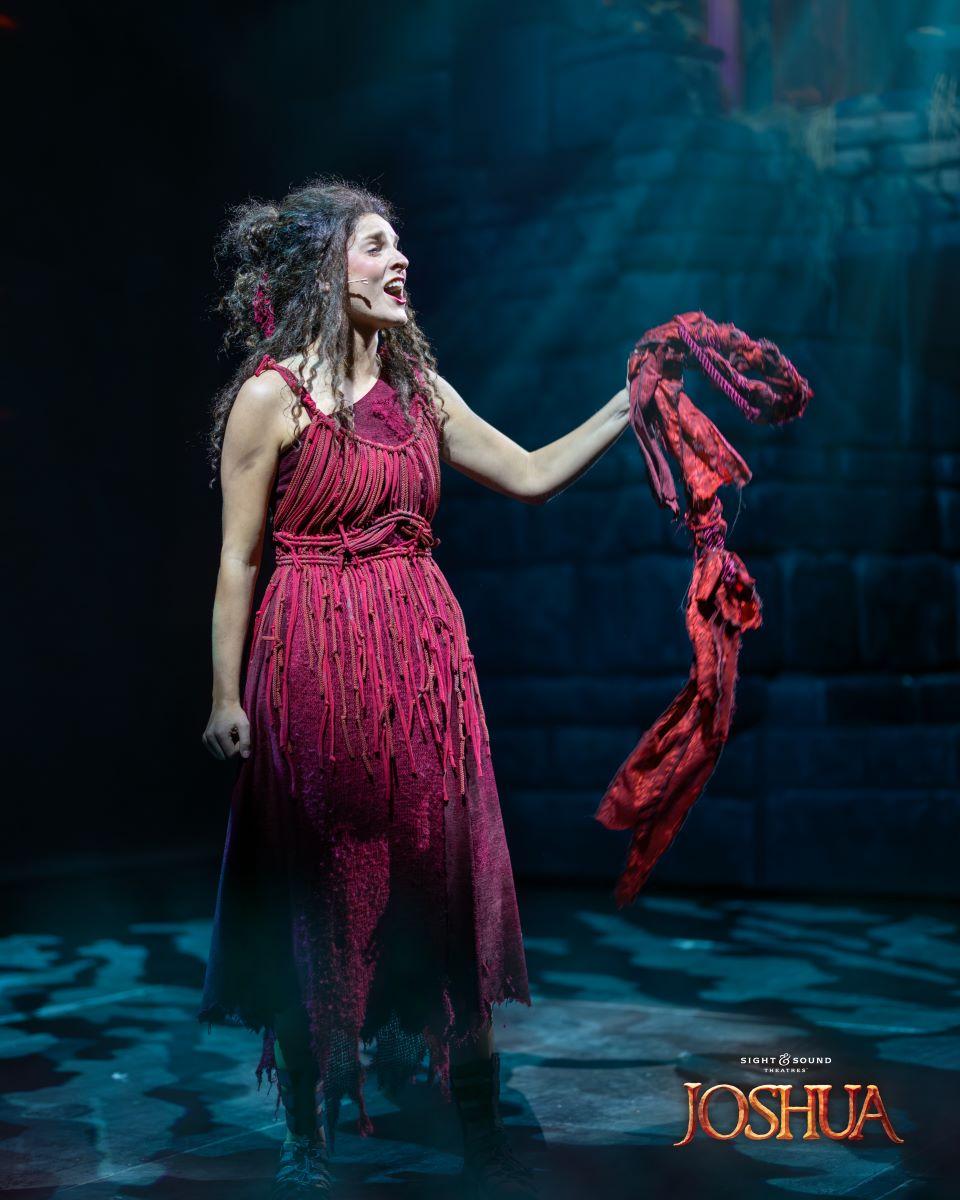 Redemption, as depicted in Rahab's story, is a key theme in Sight & Sound Theatre's "Joshua." (Courtesy of Sight & Sound Theatre)