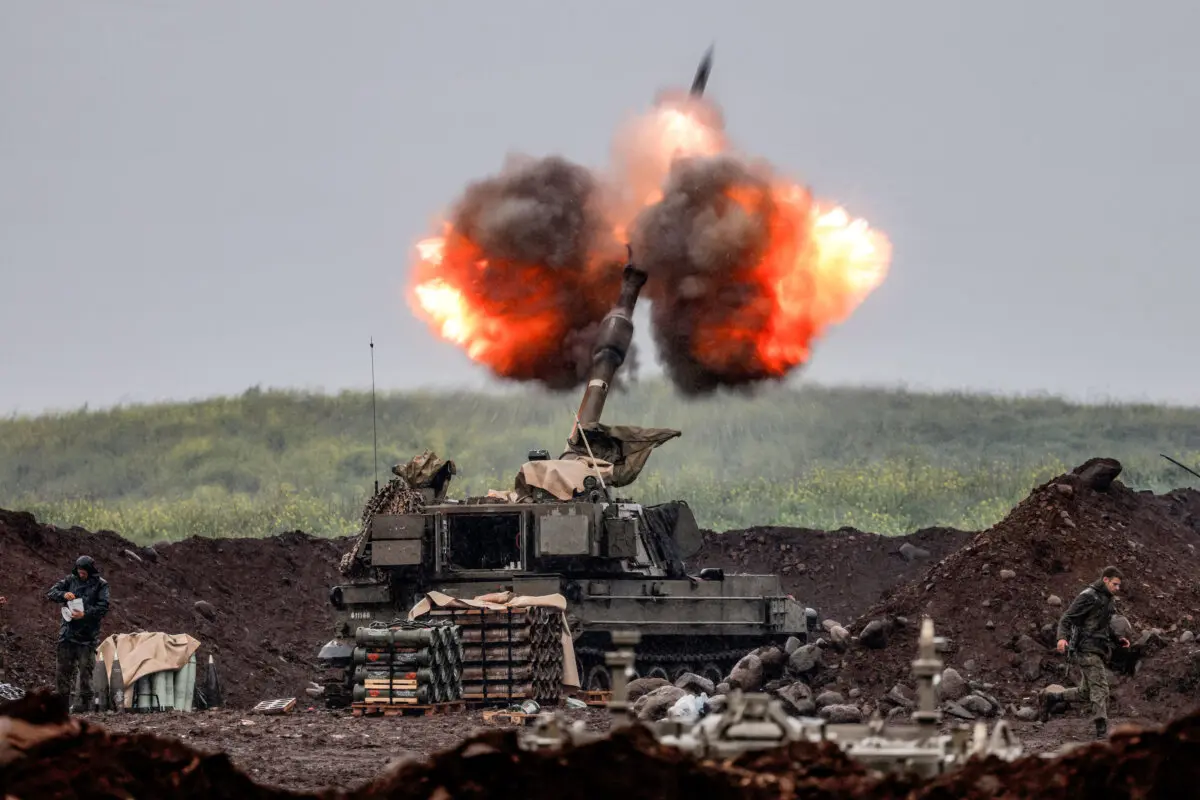 An Israeli self-propelled howitzer artillery gun fires rounds towards southern Lebanon from a position in the upper Galilee in northern Israel near the border on March 20, 2026. Lebanon was drawn into the Middle East war on March 2 when Iran-backed Hezbollah terrorists launched rockets at Israel after the killing of the Iranian regime's supreme leader. (Jalaa Marey/AFP via Getty Images)
