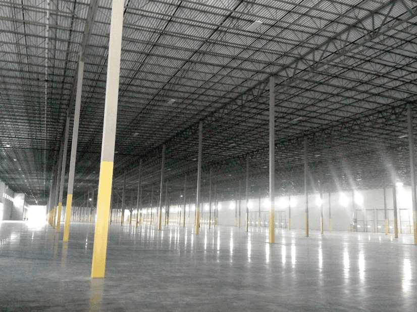 The warehouse that the Trump administration wants to transform into a mass detention facility in Roxbury, N.J., on March 20, 2026. (State of New Jersey)