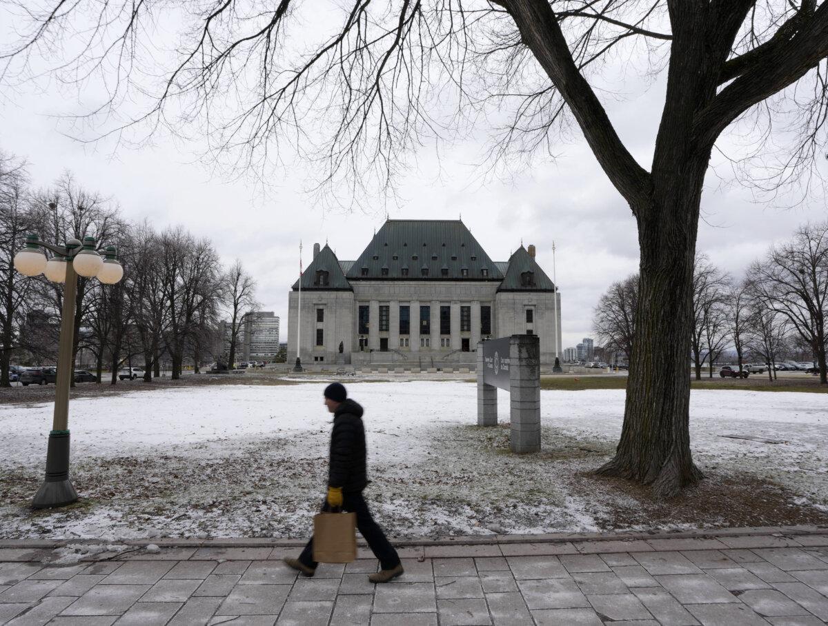 The Supreme Court of Canada in Ottawa on March 13, 2026. (The Canadian Press/Justin Tang)