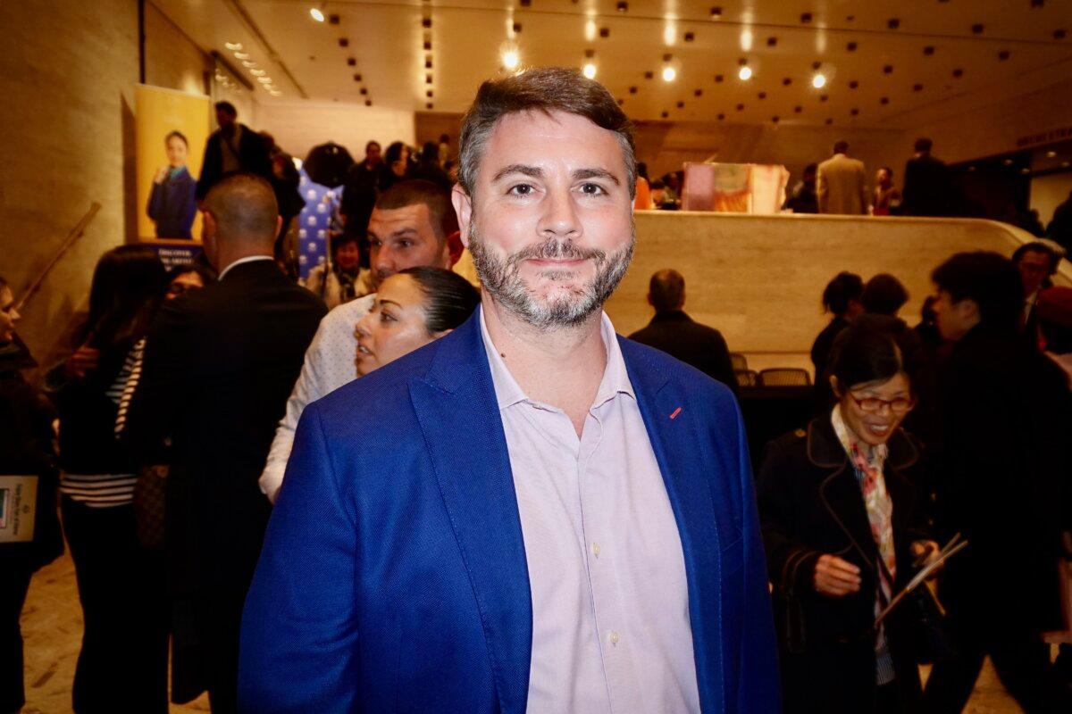 James Lindsay enjoyed Shen Yun Performing Arts at Lincoln Center on March 25, 2026. (Weiyong Zhu/The Epoch Times)