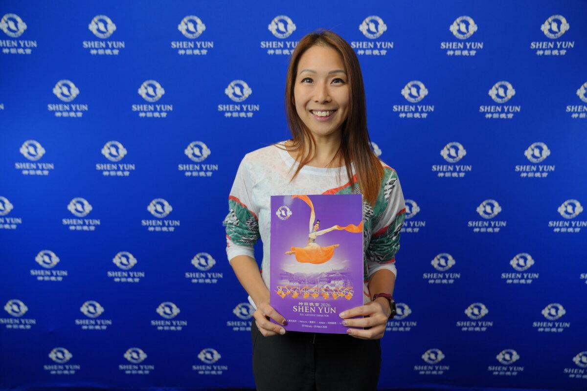 Councillor Michelle Chuang at the Shen Yun Performing Arts performance at Sydney Lyric Theatre on March 24, 2026. (NTD)