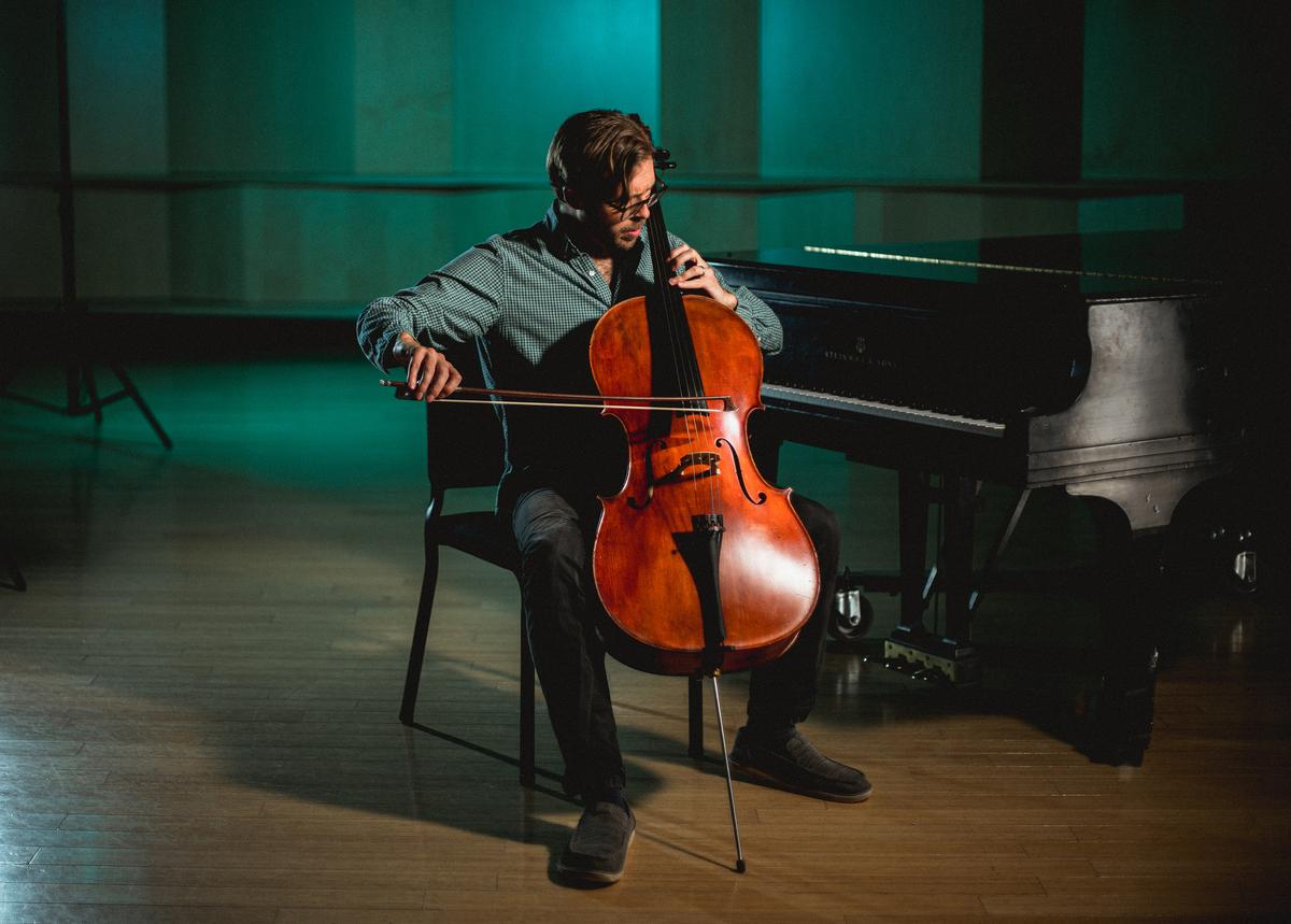 The cello opened doors to orchestras and ensembles that allowed Chris Thomas to experiment as a composer. (Bradley Lanphear)