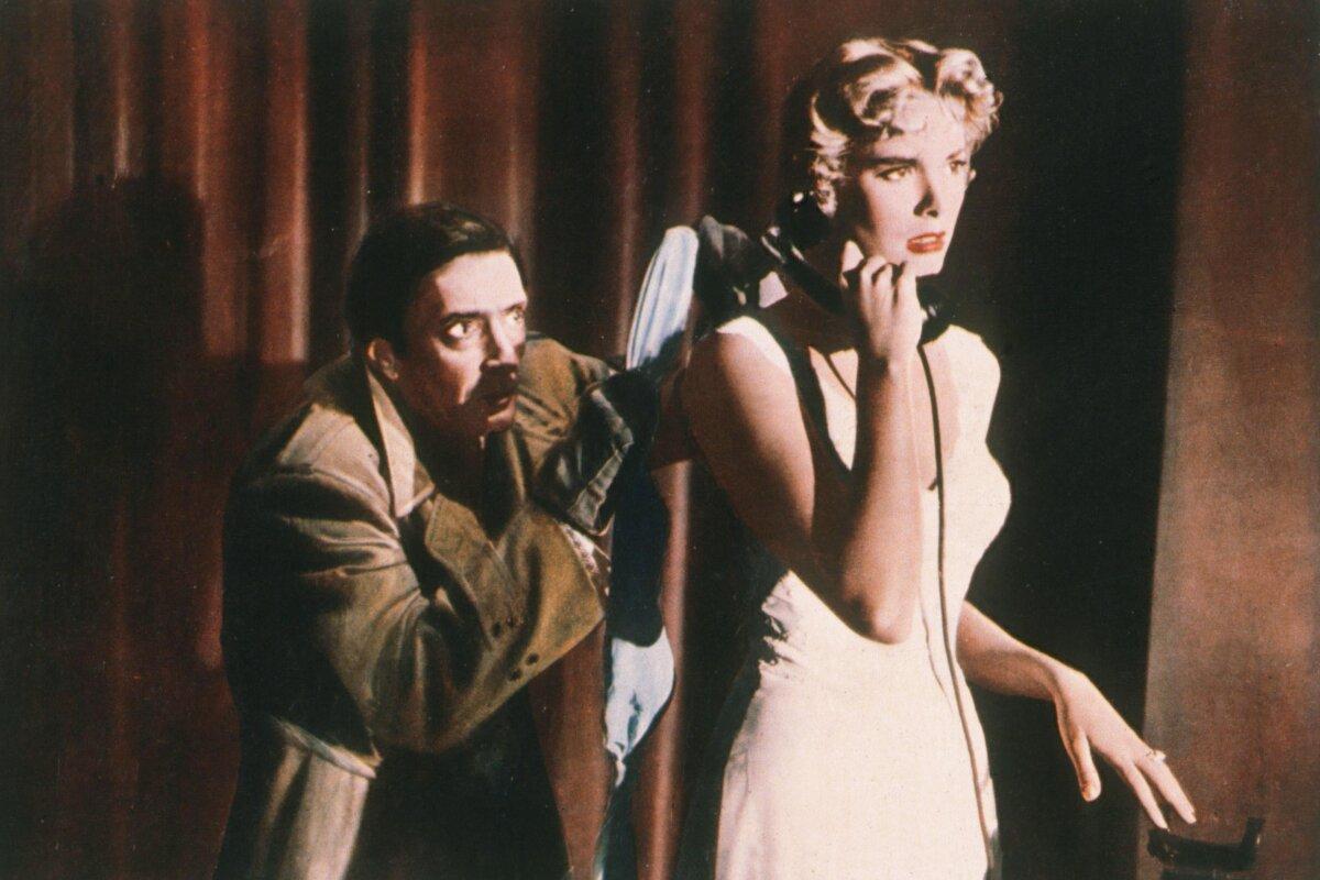 Charles Swann (Anthony Dawson) and Margot Wendice (Grace Kelly), in “Dial M for Murder." (Warner Bros./MovieStillsDb)