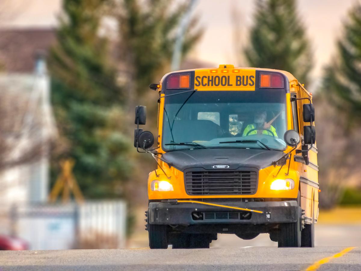 A schoolbus in Calgary in a file photo. (Habanero Pixel/Shutterstock)