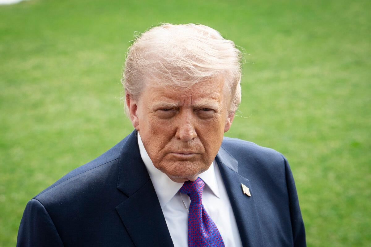 President Trump leavess the White House on March 11, 2026. (Madalina Kilroy/The Epoch Times)