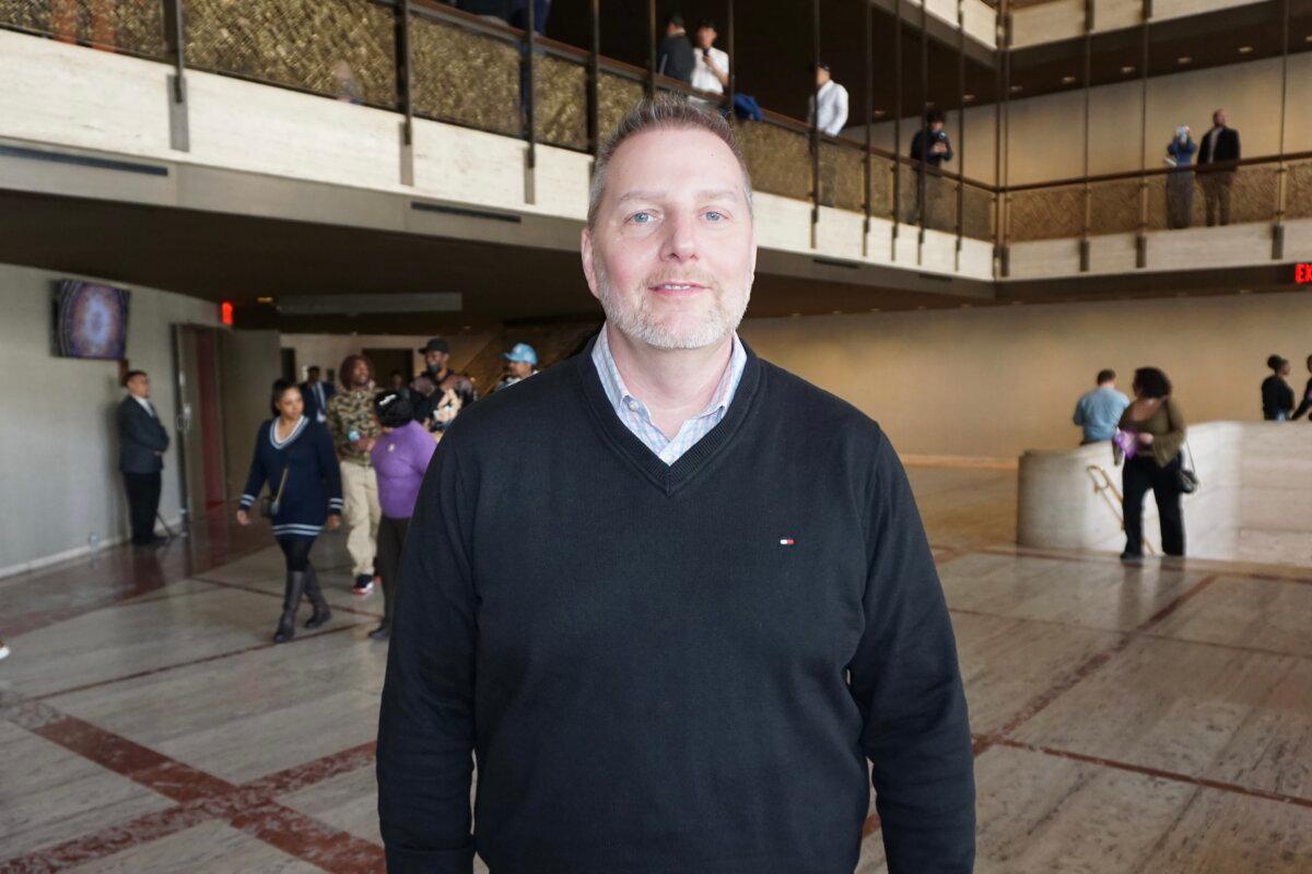 Craig Booth attends Shen Yun Performing Arts at the David H. Koch Theater on April 12, 2026. (Weiyong Zhu/The Epoch Times)
