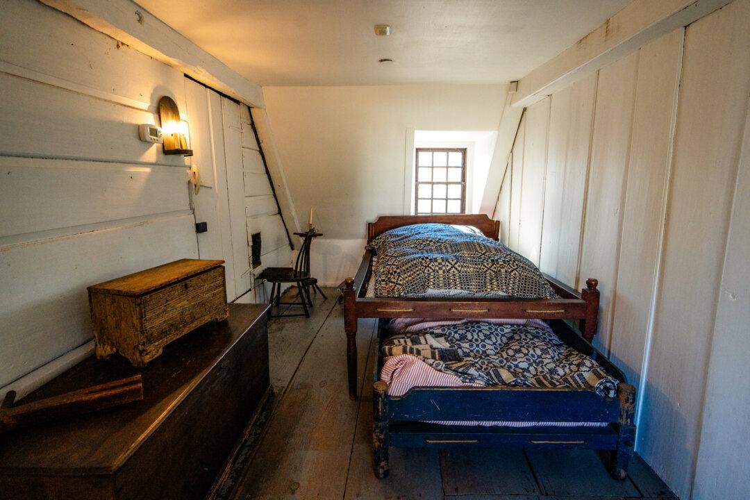 The Hancock-Clarke House in Lexington, Mass., on April 9, 2026. John Hancock and Samuel Adams were staying at the house, which was the home of Rev. Jonas Clarke, when Paul Revere arrived with his warning. (Samira Bouaou/The Epoch Times)