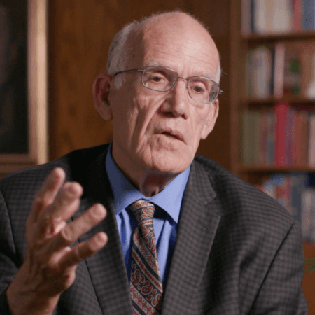 Victor Davis Hanson, in "A Collective Descent Into Evil: The Lethal Obsession With Jews and the Jewish State." (Doc Emet Productions)
