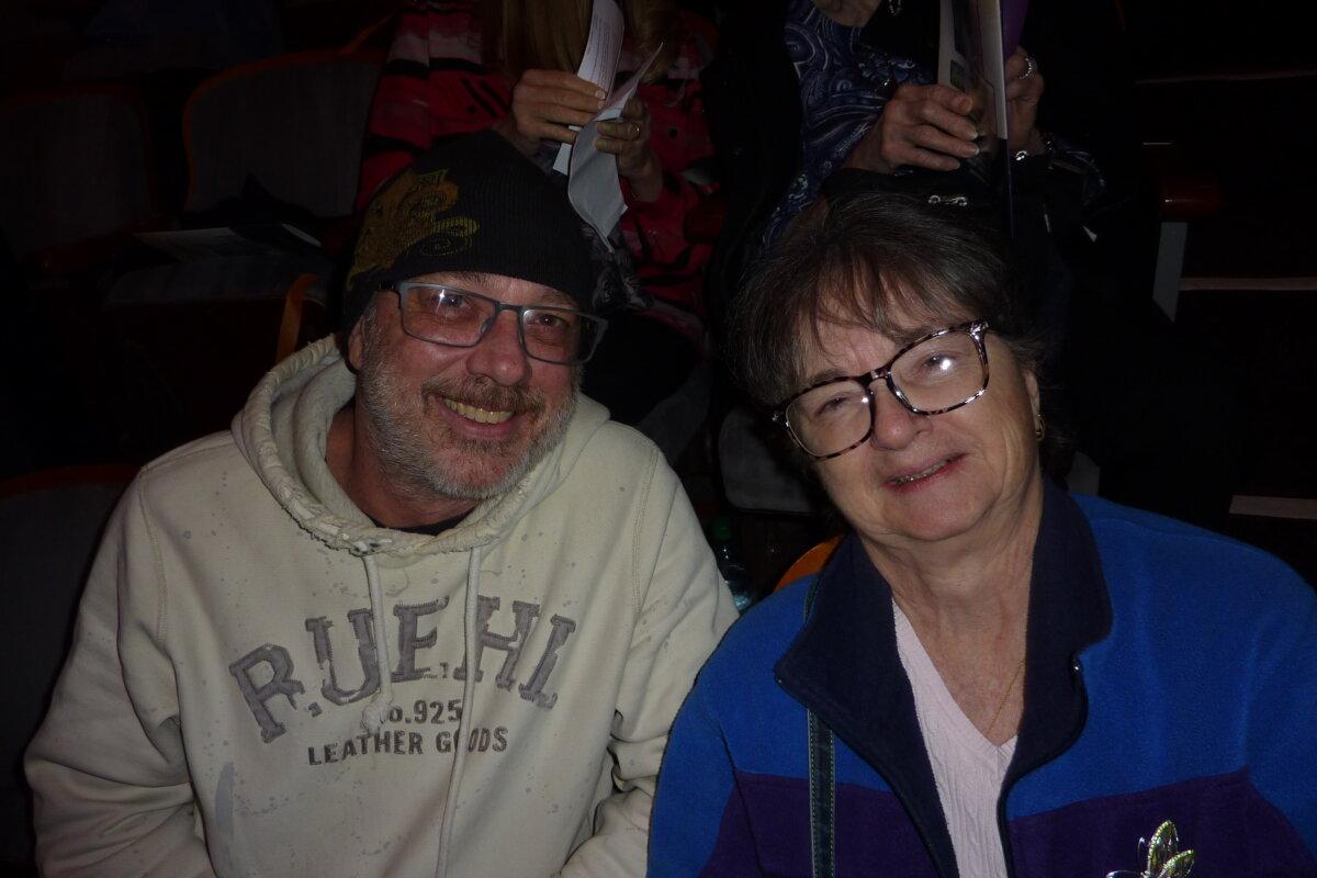 Raymond Bryan and his mother, Cathy, attended Shen Yun Performing Arts at the Miller Theater on April 19. (Tony Dang/Epoch Times)