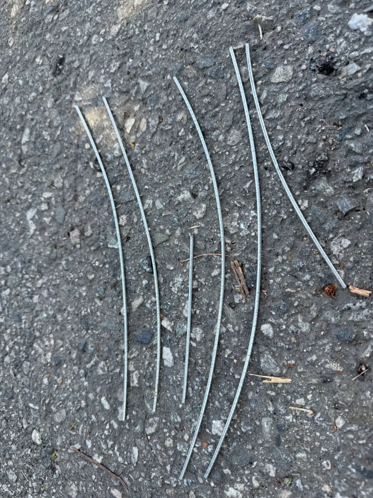 The iron rods the assailant allegedly used to attack May Zhang, <span style="font-weight: 400;">in the City of Industry, Calif., on </span>April 19, 2026. (The Epoch Times)