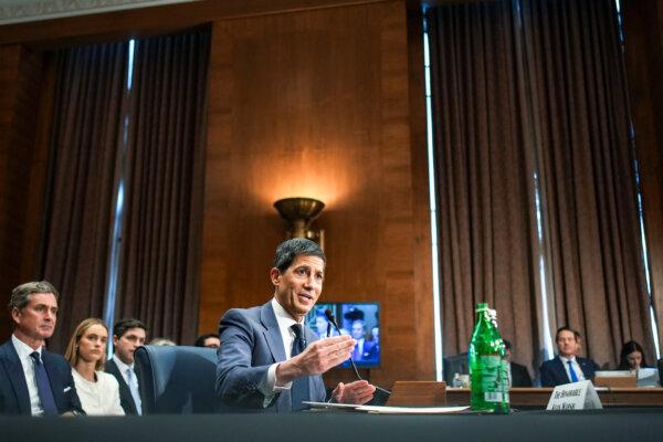 Kevin Warsh, President Donald Trump's nominee for chair of the Federal Reserve, testifies during his Senate Committee on Banking, Housing, and Urban Affairs confirmation hearing in the Dirksen Senate Office Building in Washington on April 21, 2026. (Andrew Harnik/Getty Images)