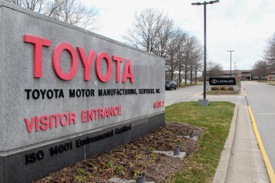 Views of the Toyota Motor Manufacturing plant in Georgetown, Ky., on March 14, 2019. Moran said that compared with the Toyota plant—also built on farmland—data centers create significantly fewer jobs. (John Sommers II/Getty Images)