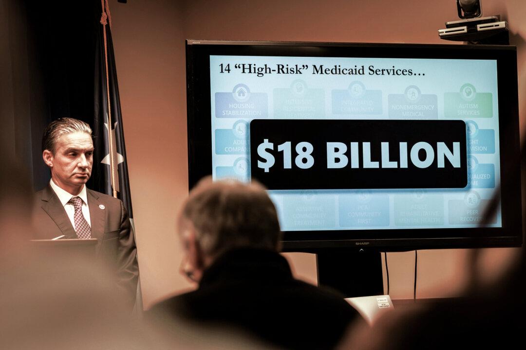 U.S. Attorney's Office officials speak at a news conference inside the U.S. Courthouse in Minneapolis on Dec. 18, 2025. (Kerem Yücel/Minnesota Public Radio via AP)
