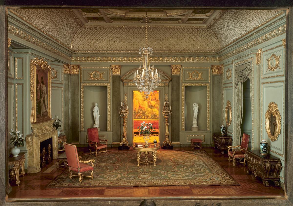 "French Salon of the Louis XIV Period, 1660-1700," circa 1937, designed by Narcissa Niblack Thorne is one example of the many splendid miniature rooms on display at the museum. (Courtesy of the Art Institute of Chicago)