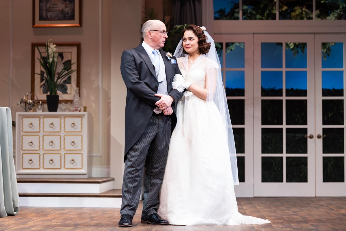 Despite the stress leading up to the big day, this father and daughter remain closer than ever, in "Father of the Bride." (Justin Barbin)