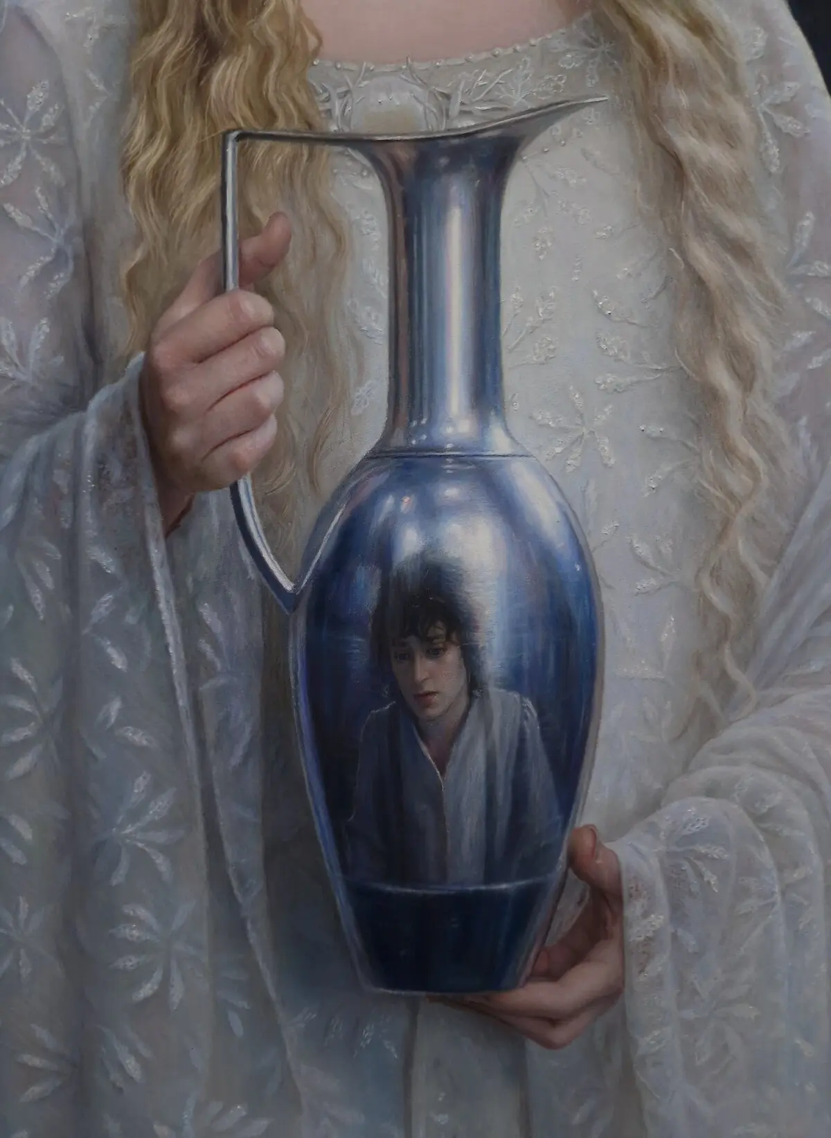 A detail of “The Mirror,” 2026, by Rubén Belloso Adorna. (Courtesy of Rubén Belloso Adorna)