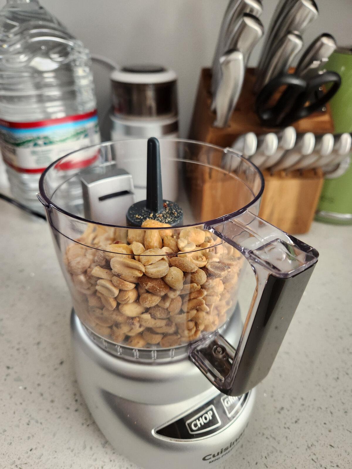 A travel-sized food processor can produce homemade peanut butter and other easy recipes during extended pet sits or multi-destination road trips. (Myscha Theriault/TNS)