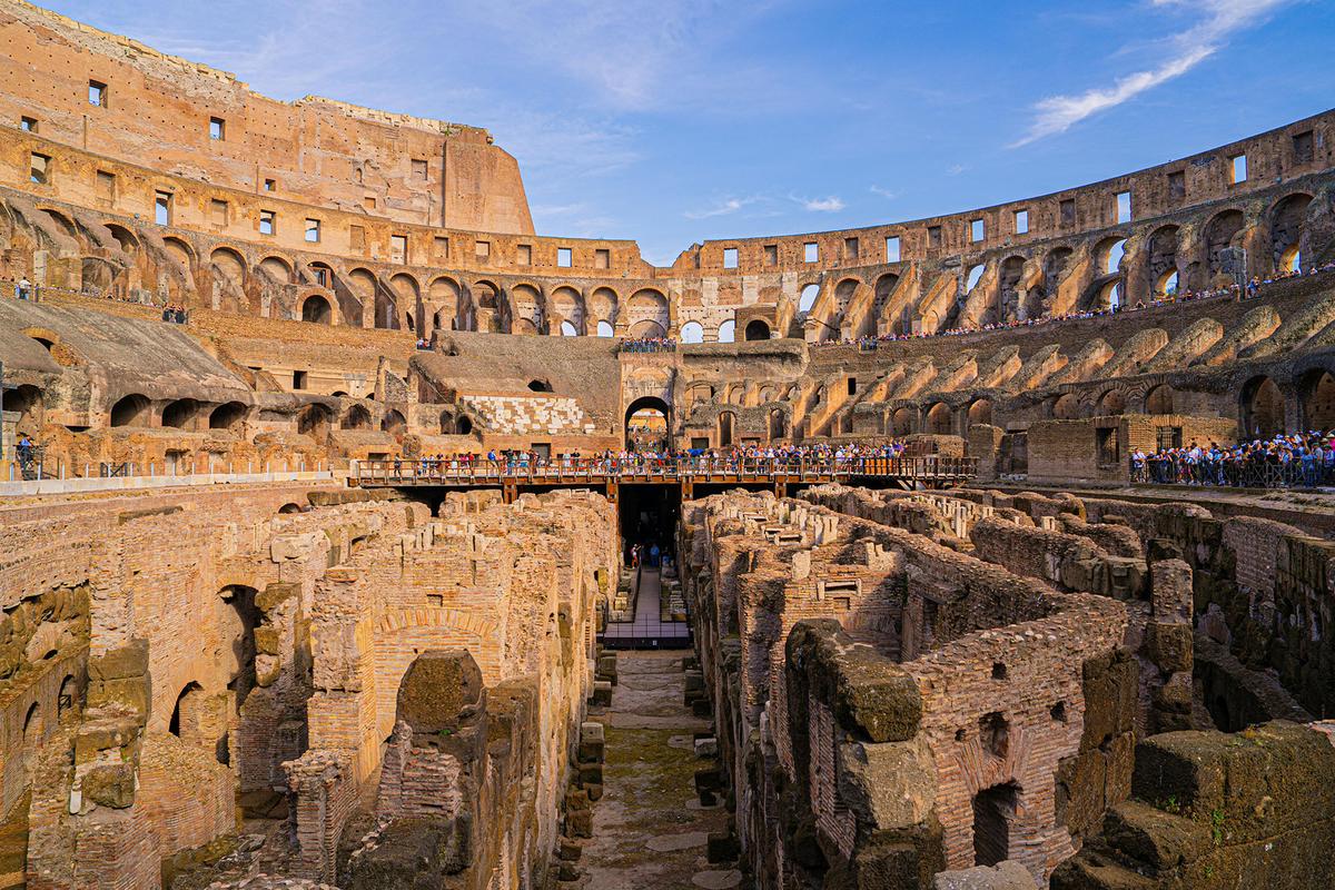 As the largest ancient amphitheater ever built, the Roman Colosseum could hold an estimated 50,000 to 80,000 spectators. (Alex Revilla/Pexels)