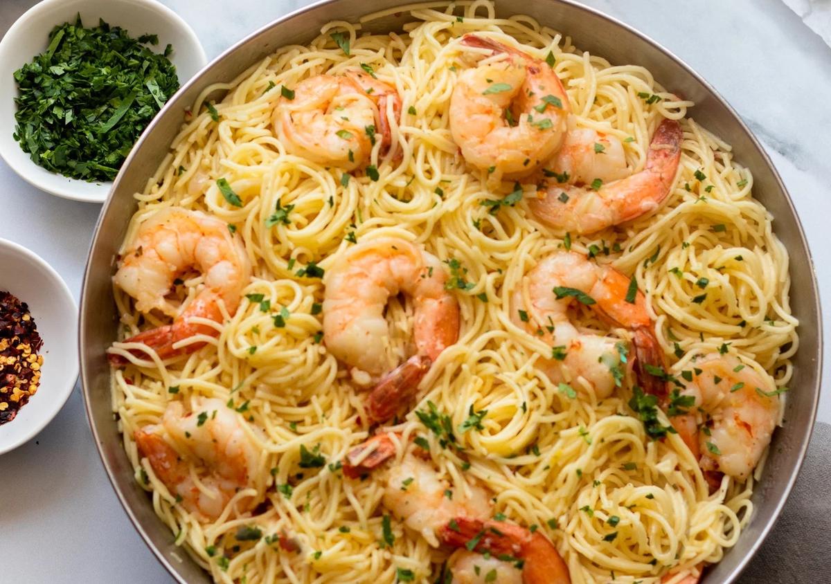 Shrimp Scampi With Pasta