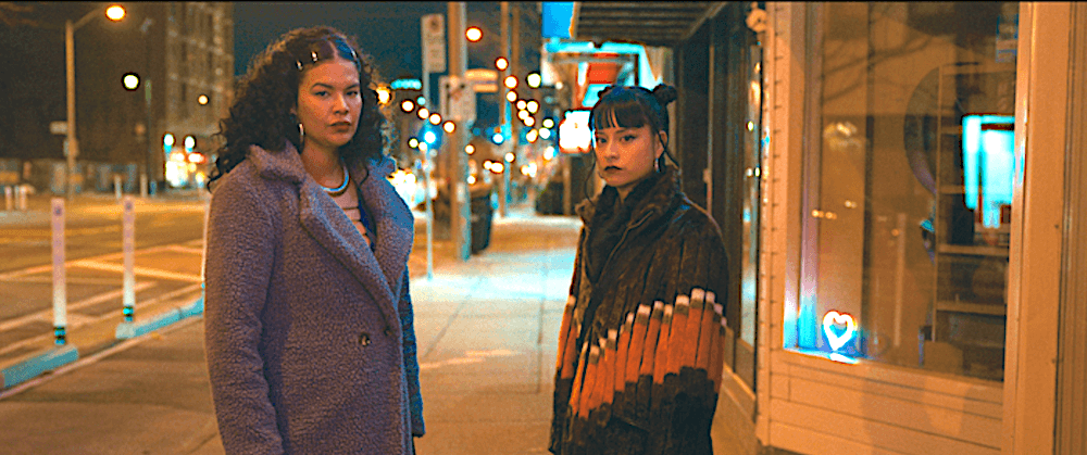 Nika (Ellyn Jade) and Madison (Star Slade) all dolled-up and ready to party, in “Nika & Madison.” (Game Theory Films)