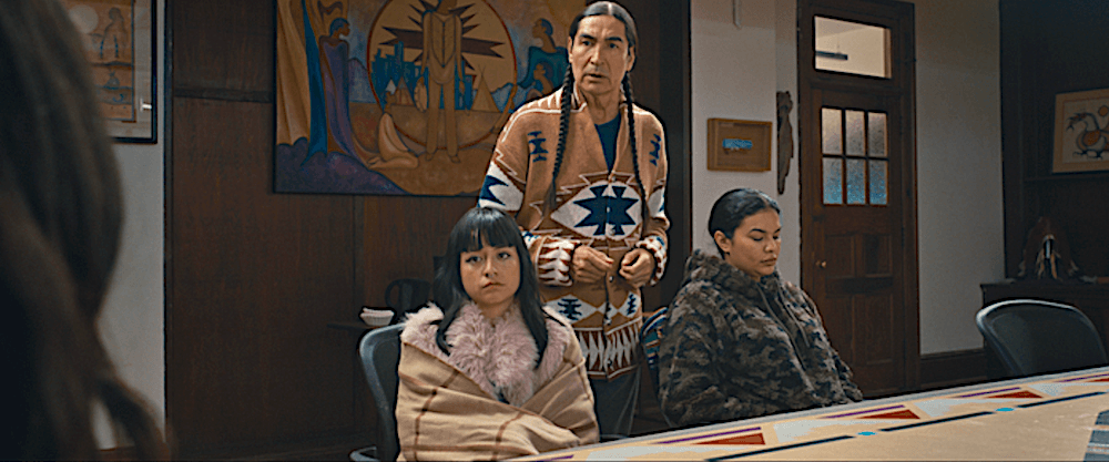 (L–R) Madison (Star Slade), uncle George (Billy Merasty), and Nika (Ellyn Jade), in “Nika & Madison.” (Game Theory Films)