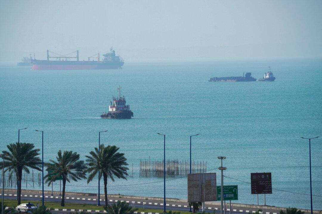 Boats navigate the sea in the Strait of Hormuz near Qeshm Island, Iran, on April 28, 2026. The Trump administration is trying to negotiate a deal with Iran amidst a rolling ceasefire, but it rejected Iran’s last offer and continues to blockade Iran’s ports. (Asghar Besharati/Getty Images)