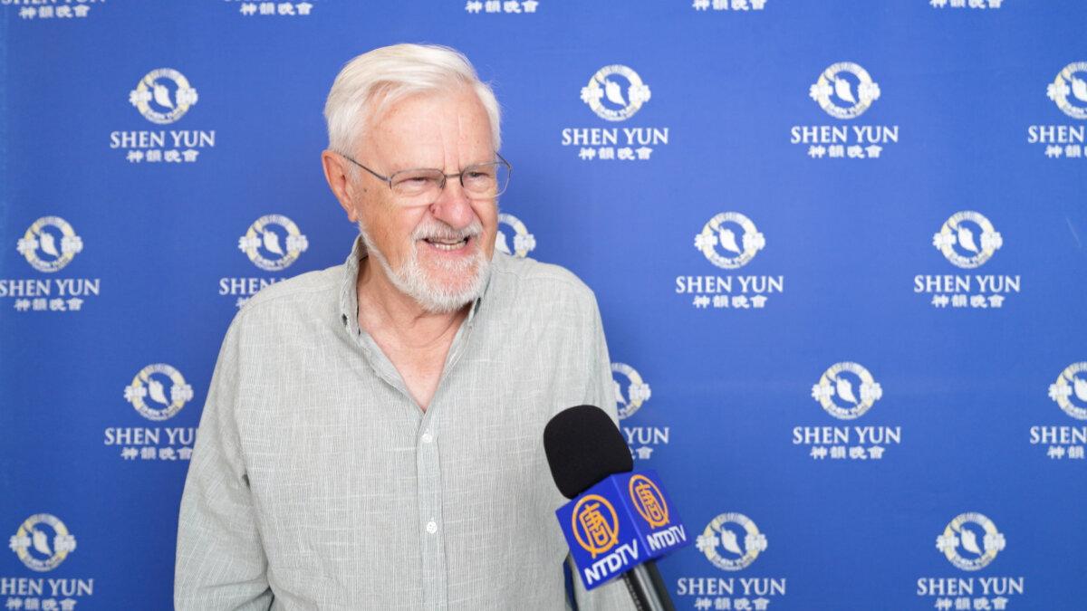 Gary Verschaeve, a former executive, came to experience Shen Yun in Paris on May 2, 2026. (NTD)