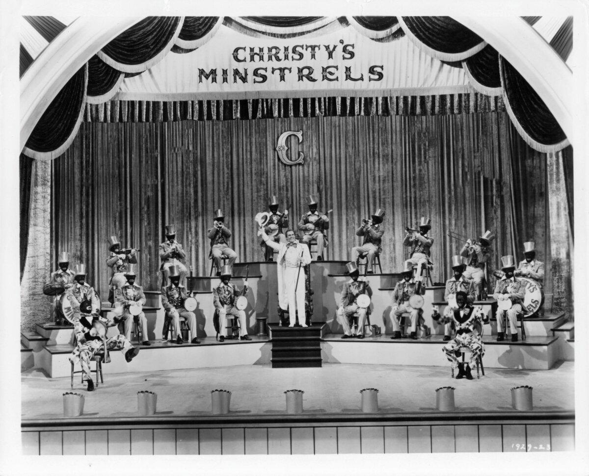 The Christy Minstrels perform, in "I Dream of Jeanie." (Republic Production)