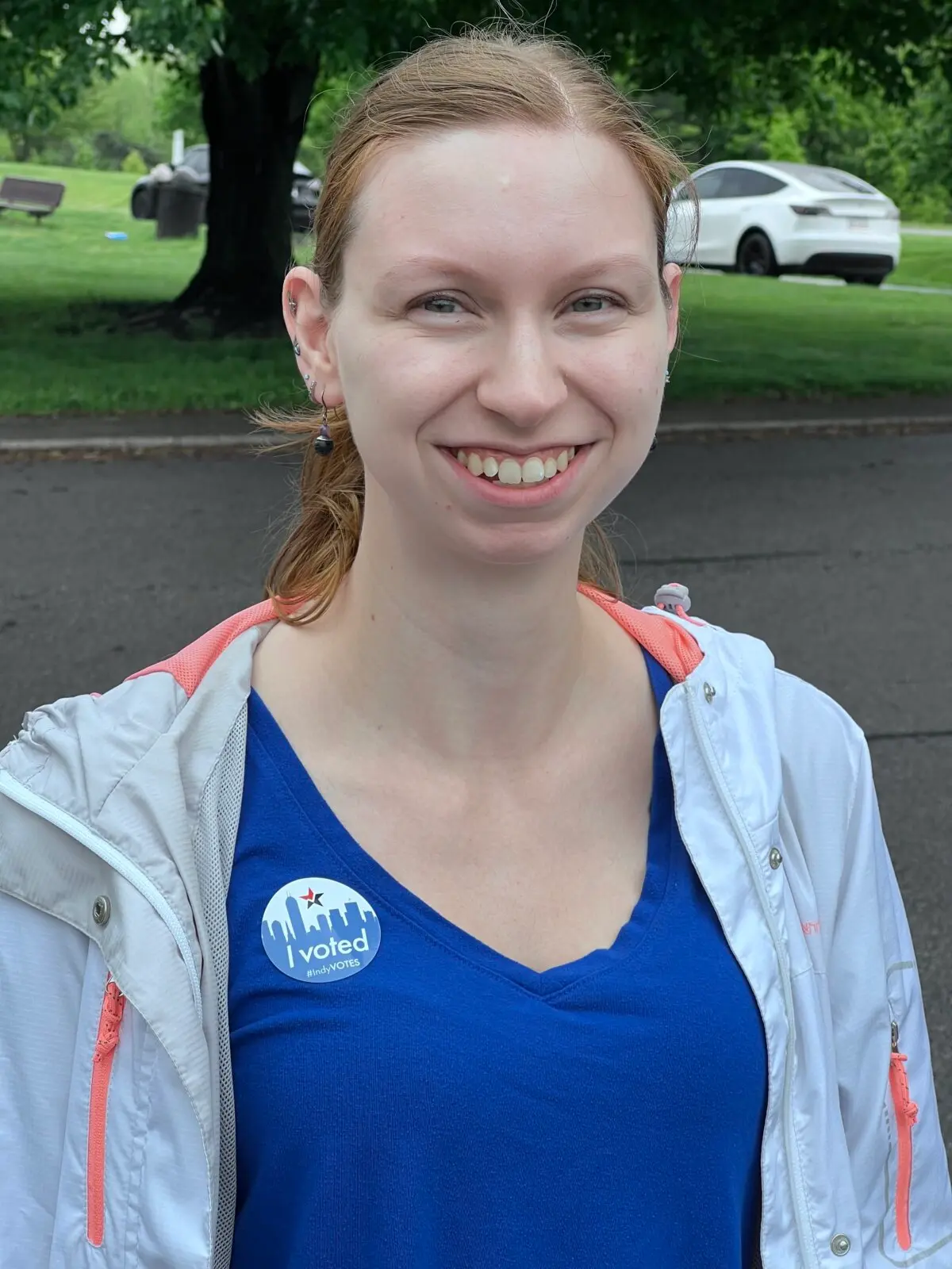 Most Trump-Backed Challengers Defeat Indiana Republicans Who Rejected Redistricting | USNN World News Robin Jedlicka appears at a polling place in Indianapolis on May 5, 2026. (Lawrence Wilson/Epoch Times)