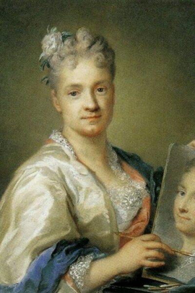 A portrait of Rosalba Carriera, 1819, by Rosalba Carriera Peale, Currier Museum of Art. Manchester, N.H. (Public Domain)