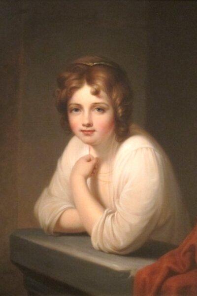“Girl at a window (Rosalba Peale),” 1846, by Rembrandt Peale. (Public Domain)